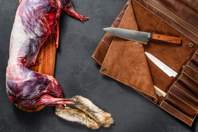 butchered meat rabbit